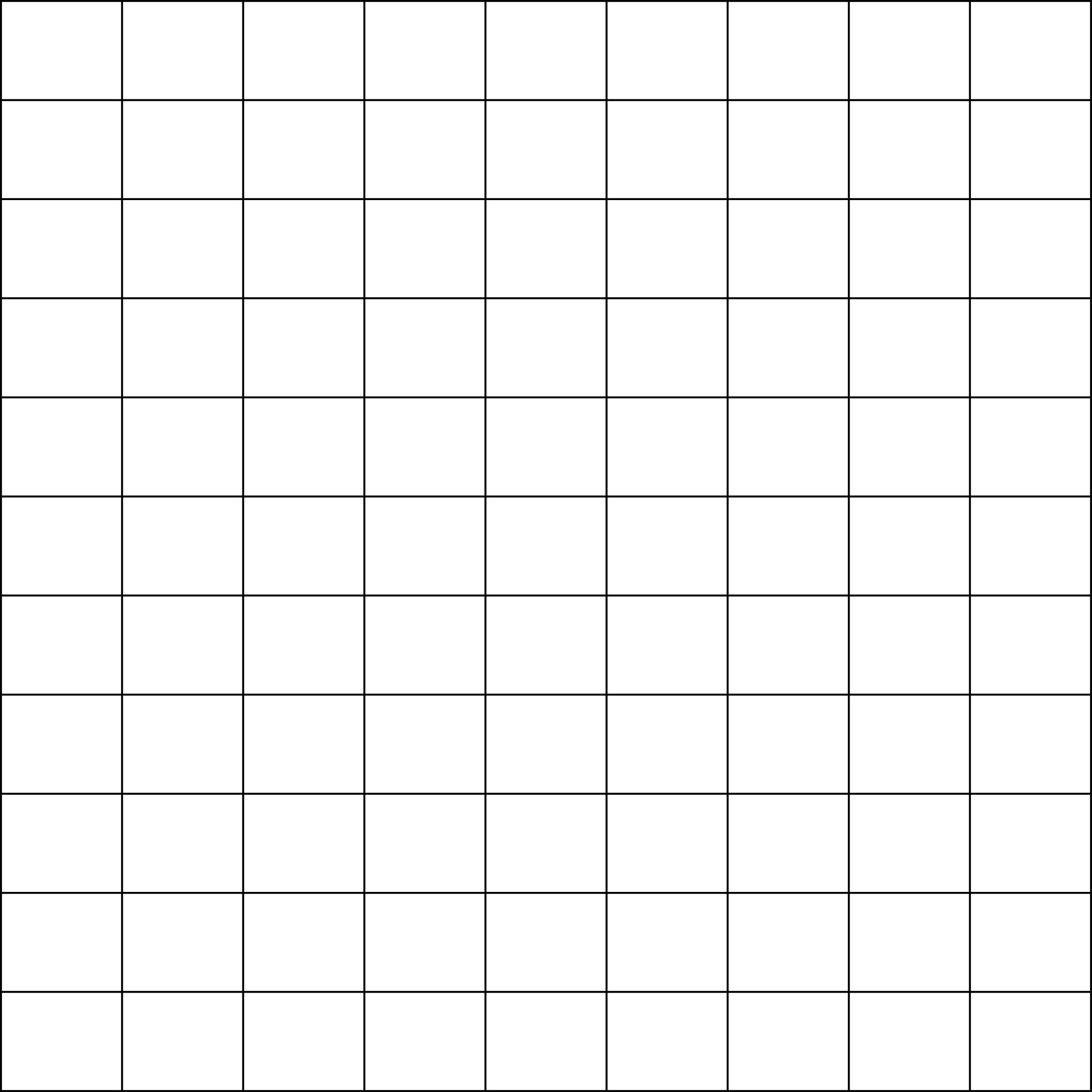 9 x 11 grid